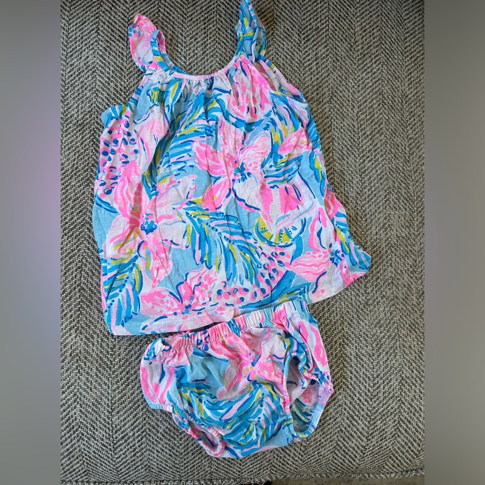 3-6 month Lilly Pulitzer baby set